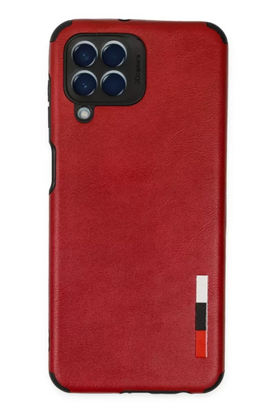 Samsung Galaxy M33 Kılıf Loop Deri Silikon - Kırmızı