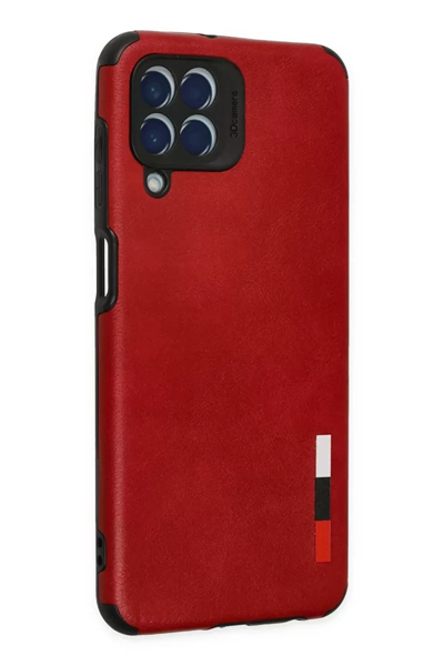 Samsung Galaxy M33 Kılıf Loop Deri Silikon - Kırmızı