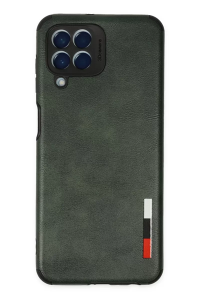 Samsung Galaxy M33 Kılıf Loop Deri Silikon - Yeşil