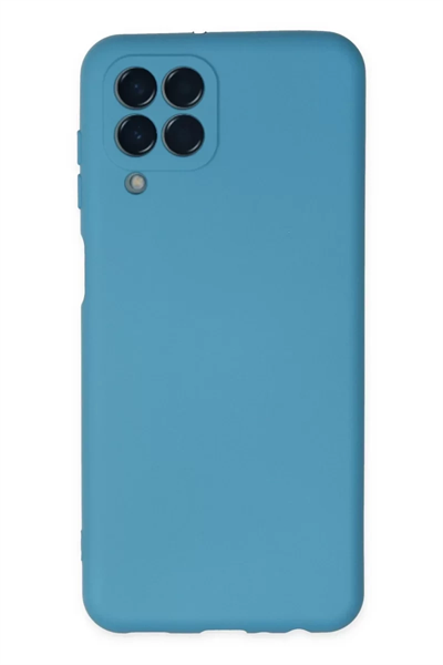 Samsung Galaxy M33 Kılıf Nano içi Kadife Silikon - Mavi