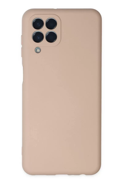 Samsung Galaxy M33 Kılıf Nano içi Kadife Silikon - Pudra