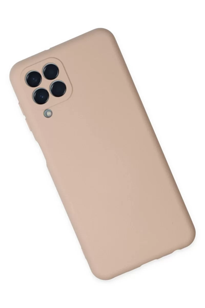 Samsung Galaxy M33 Kılıf Nano içi Kadife Silikon - Pudra