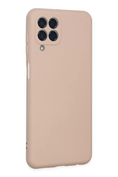 Samsung Galaxy M33 Kılıf Nano içi Kadife Silikon - Pudra