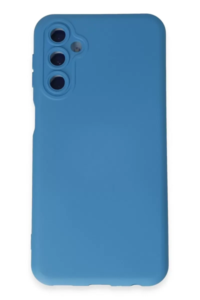 Samsung Galaxy M34 5G Kılıf Nano içi Kadife Silikon - Mavi