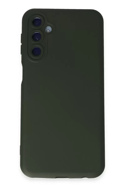 Samsung Galaxy M34 5G Kılıf Nano içi Kadife Silikon - Koyu Yeşil