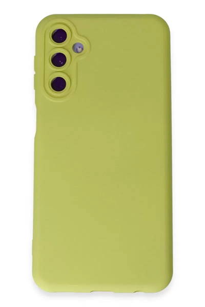Samsung Galaxy M34 5G Kılıf Nano içi Kadife Silikon - Sarı