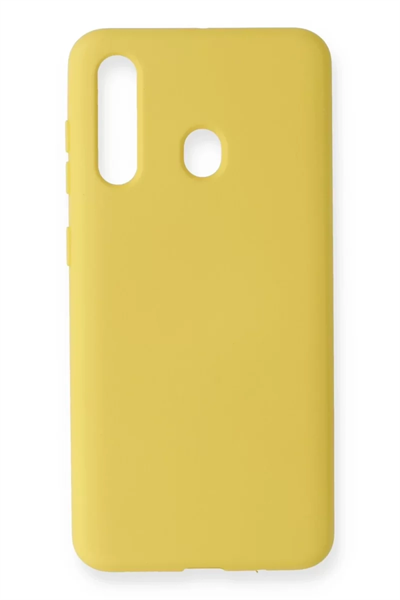 Samsung Galaxy M40 Kılıf Nano içi Kadife Silikon - Sarı