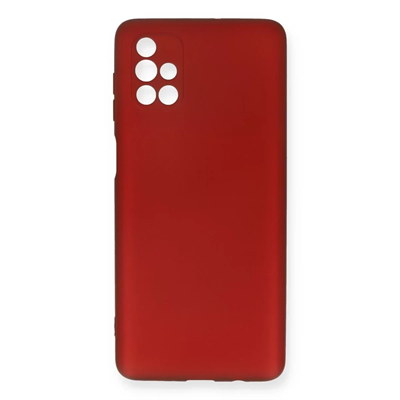 Samsung Galaxy M51 Kılıf First Silikon - Bordo