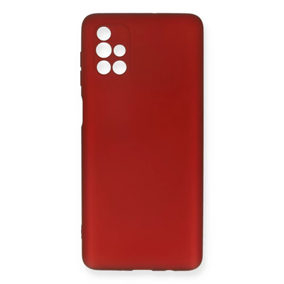 Samsung Galaxy M51 Kılıf First Silikon - Bordo
