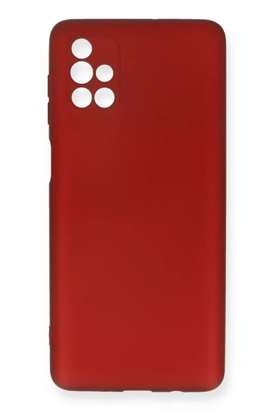 Samsung Galaxy M51 Kılıf First Silikon - Bordo