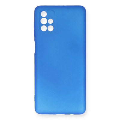 Samsung Galaxy M51 Kılıf First Silikon - Mavi