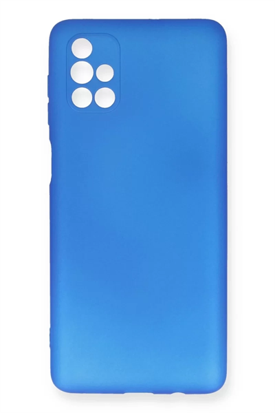 Samsung Galaxy M51 Kılıf First Silikon - Mavi