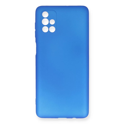 Samsung Galaxy M51 Kılıf First Silikon - Mavi