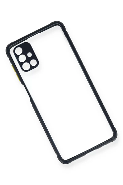 Samsung Galaxy M51 Kılıf Miami Şeffaf Silikon - Lacivert