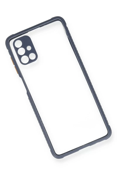 Samsung Galaxy M51 Kılıf Miami Şeffaf Silikon - Gri