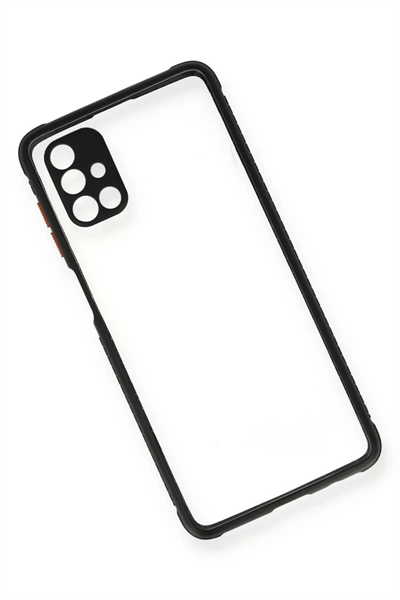 Samsung Galaxy M51 Kılıf Miami Şeffaf Silikon - Siyah