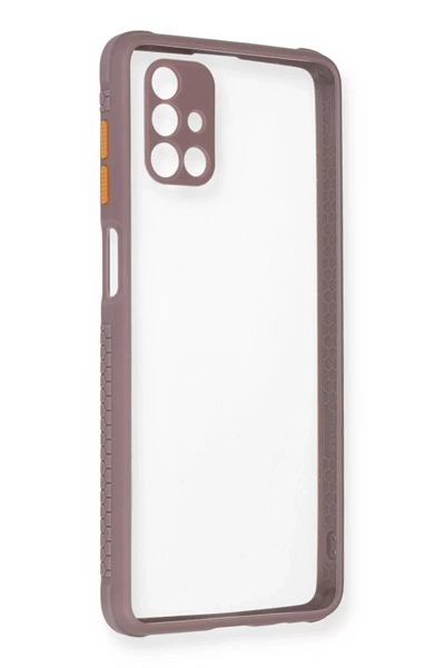 Samsung Galaxy M51 Kılıf Miami Şeffaf Silikon - Açık Mor