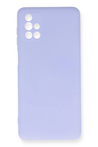 Samsung Galaxy M51 Kılıf Nano içi Kadife Silikon - Lila