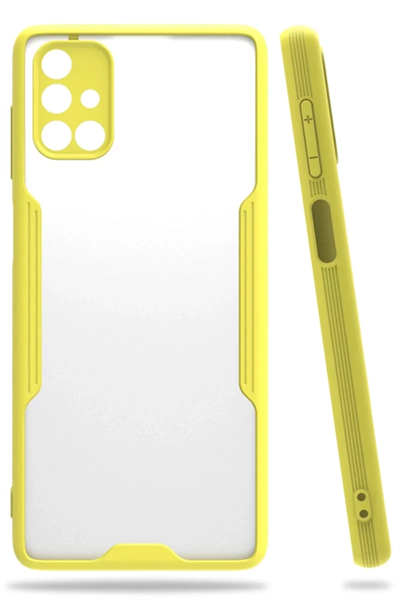 Samsung Galaxy M51 Kılıf Platin Silikon - Sarı