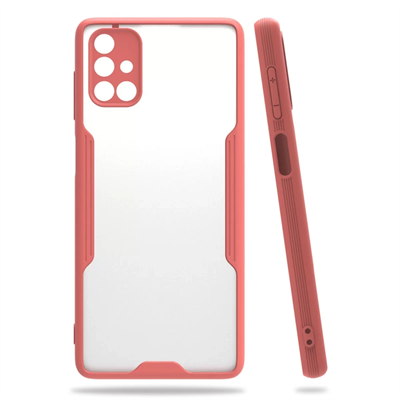 Samsung Galaxy M51 Kılıf Platin Silikon - Pembe