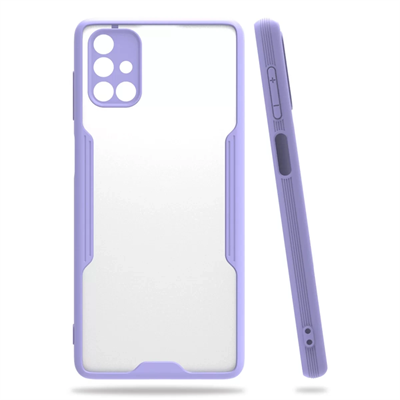 Samsung Galaxy M51 Kılıf Platin Silikon - Lila