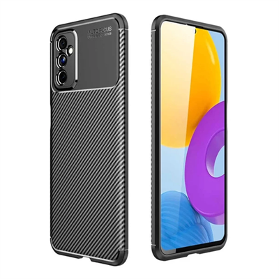 Samsung Galaxy M52 5G Kılıf Auto Focus Karbon Kapak - Siyah