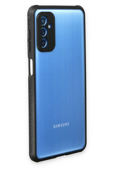 Samsung Galaxy M52 5G Kılıf Miami Şeffaf Silikon - Siyah