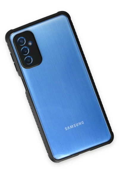 Samsung Galaxy M52 5G Kılıf Miami Şeffaf Silikon - Siyah