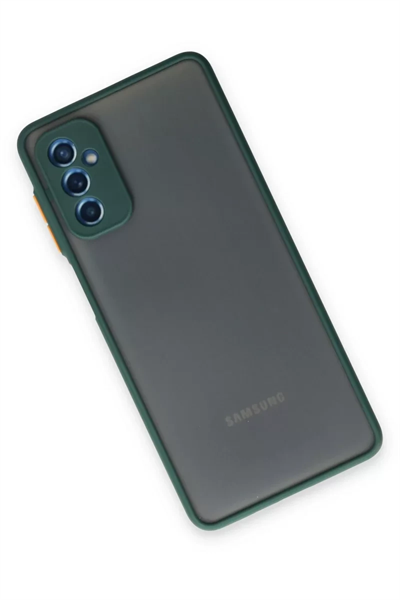 Samsung Galaxy M52 5G Kılıf Montreal Silikon Kapak - Yeşil