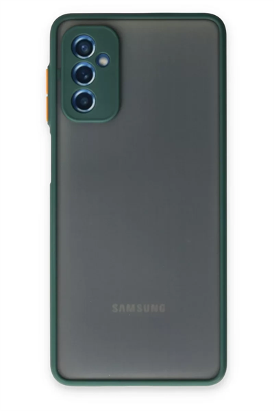 Samsung Galaxy M52 5G Kılıf Montreal Silikon Kapak - Yeşil
