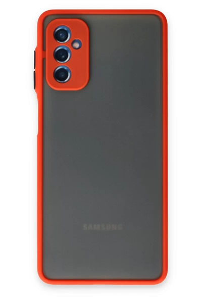 Samsung Galaxy M52 5G Kılıf Montreal Silikon Kapak - Kırmızı
