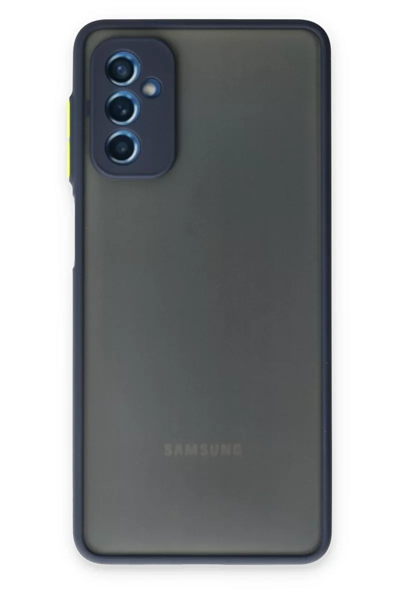 Samsung Galaxy M52 5G Kılıf Montreal Silikon Kapak - Lacivert