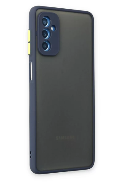 Samsung Galaxy M52 5G Kılıf Montreal Silikon Kapak - Lacivert