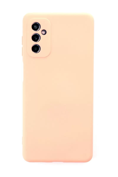 Samsung Galaxy M52 5G Kılıf Nano içi Kadife Silikon - Pudra