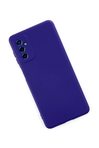 Samsung Galaxy M52 5G Kılıf Nano içi Kadife Silikon - Mor