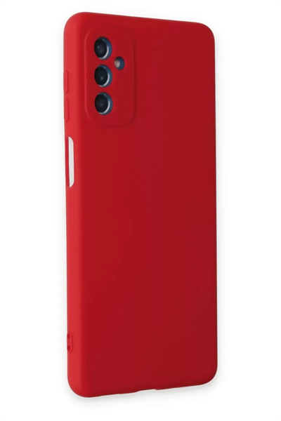 Samsung Galaxy M52 5G Kılıf Nano içi Kadife Silikon - Kırmızı