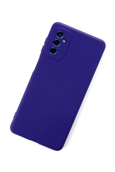 Samsung Galaxy M52 5G Kılıf Nano içi Kadife Silikon - Mor