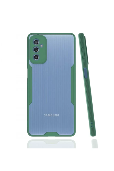 Samsung Galaxy M52 5G Kılıf Platin Silikon - Yeşil