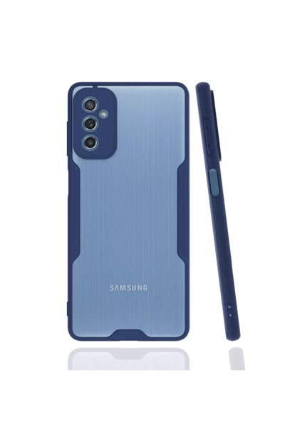 Samsung Galaxy M52 5G Kılıf Platin Silikon - Lacivert