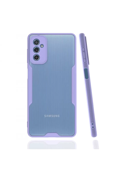 Samsung Galaxy M52 5G Kılıf Platin Silikon - Lila
