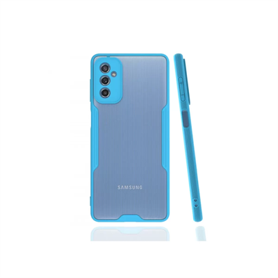 Samsung Galaxy M52 5G Kılıf Platin Silikon - Mavi