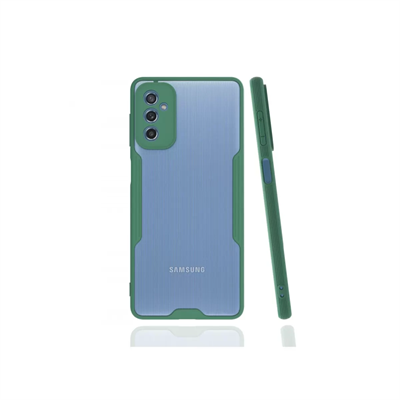 Samsung Galaxy M52 5G Kılıf Platin Silikon - Yeşil