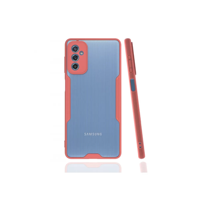 Samsung Galaxy M52 5G Kılıf Platin Silikon - Pembe