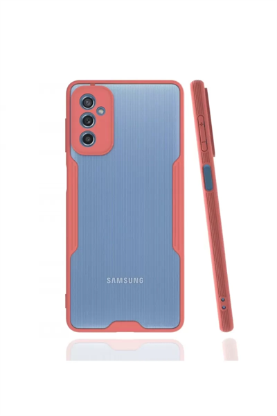 Samsung Galaxy M52 5G Kılıf Platin Silikon - Pembe