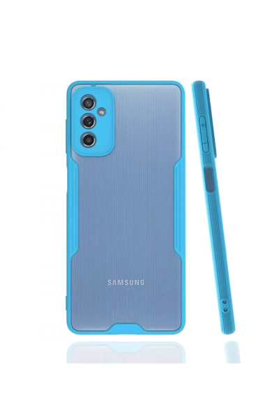 Samsung Galaxy M52 5G Kılıf Platin Silikon - Mavi
