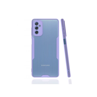 Samsung Galaxy M52 5G Kılıf Platin Silikon - Lila