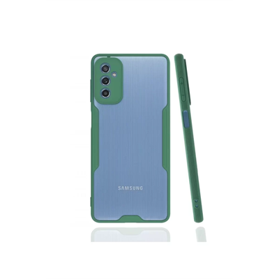 Samsung Galaxy M52 5G Kılıf Platin Silikon - Yeşil