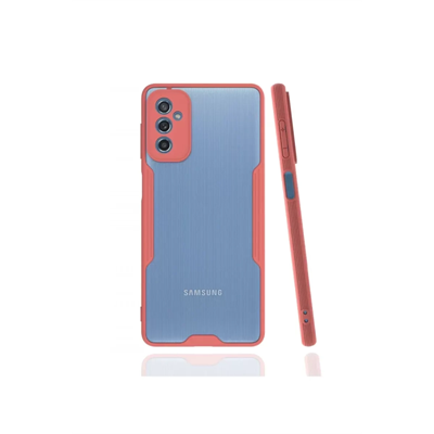 Samsung Galaxy M52 5G Kılıf Platin Silikon - Pembe