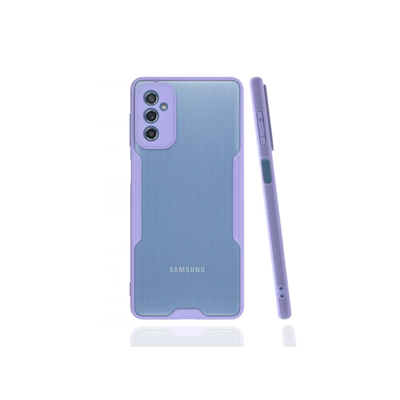 Samsung Galaxy M52 5G Kılıf Platin Silikon - Lila