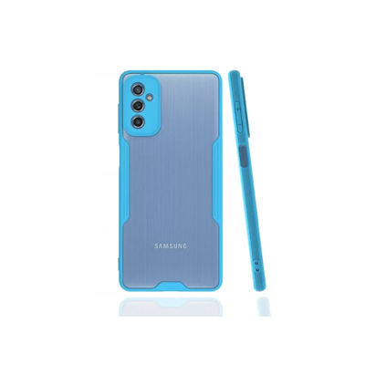 Samsung Galaxy M52 5G Kılıf Platin Silikon - Mavi